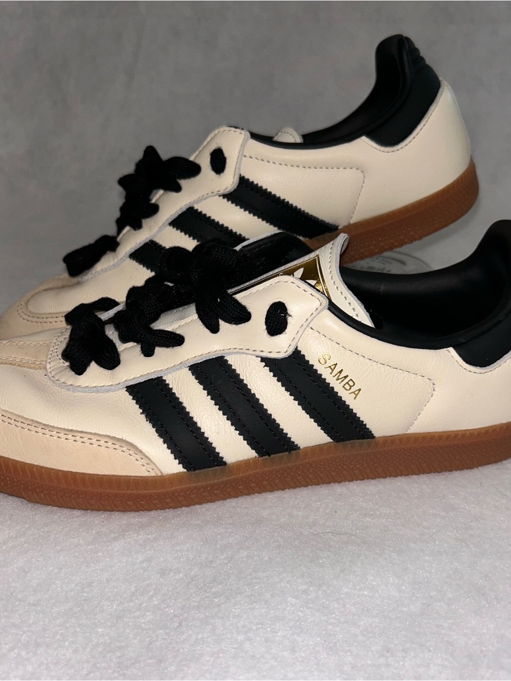 adidas Samba OG Cream White Sand Strata Black ID0478 NWOB size 8.5